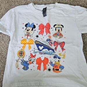 Disney Kids White Graphic T-Shirt